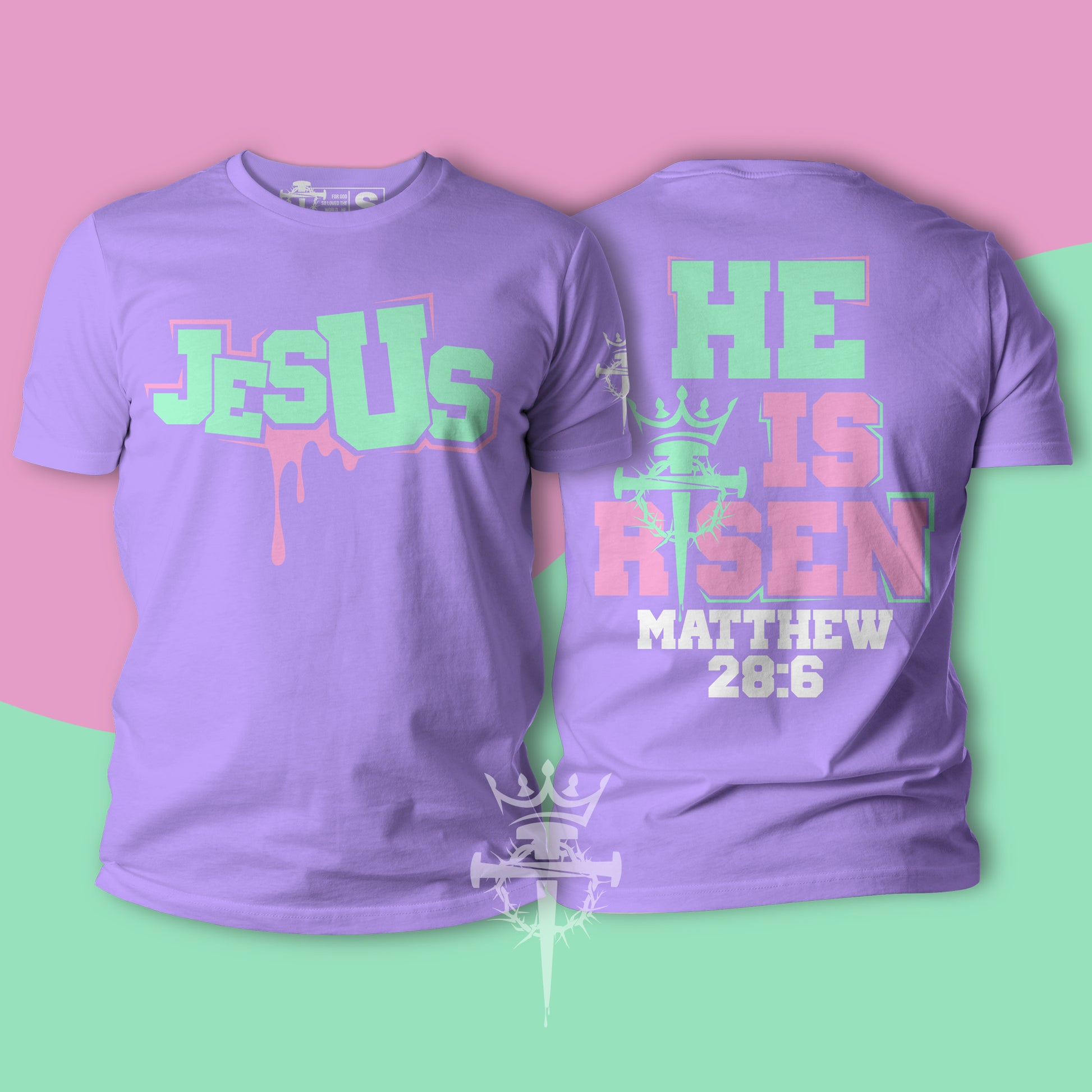 He is Risen Tee (Purple)