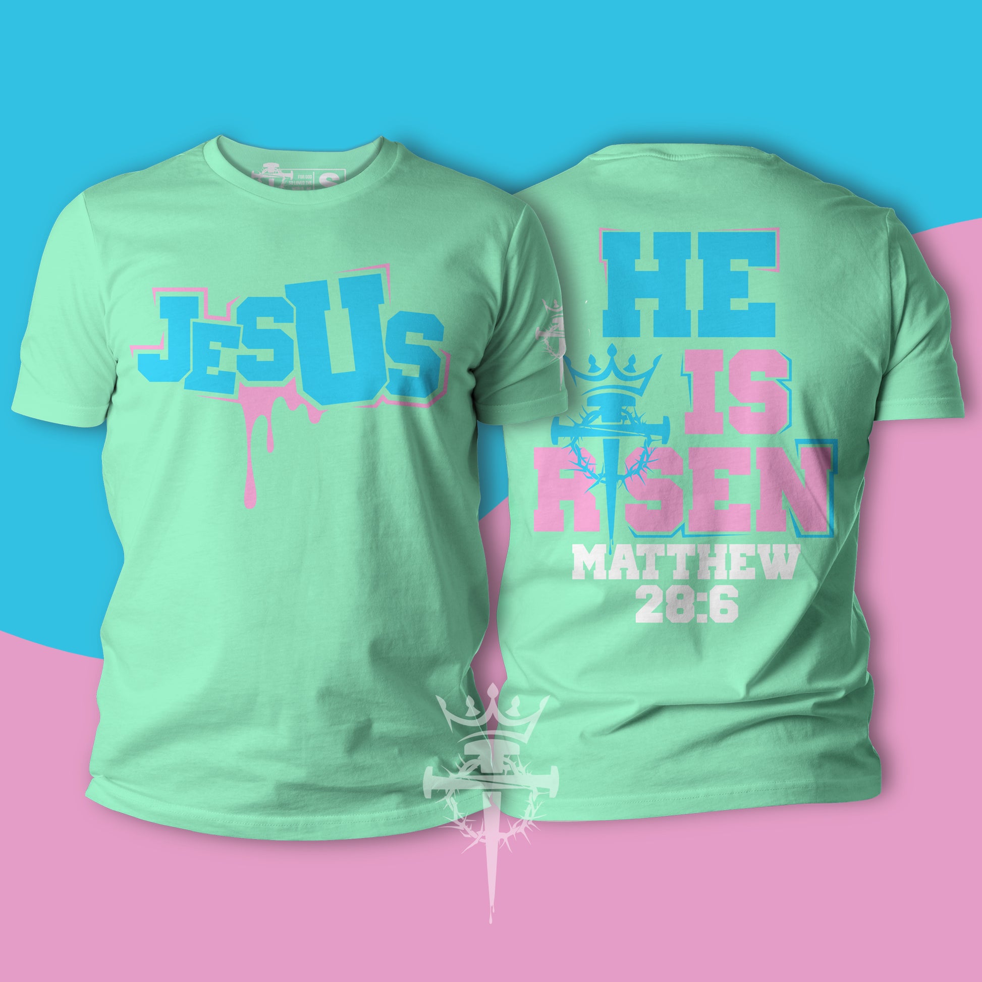 He is Risen Tee (Green)